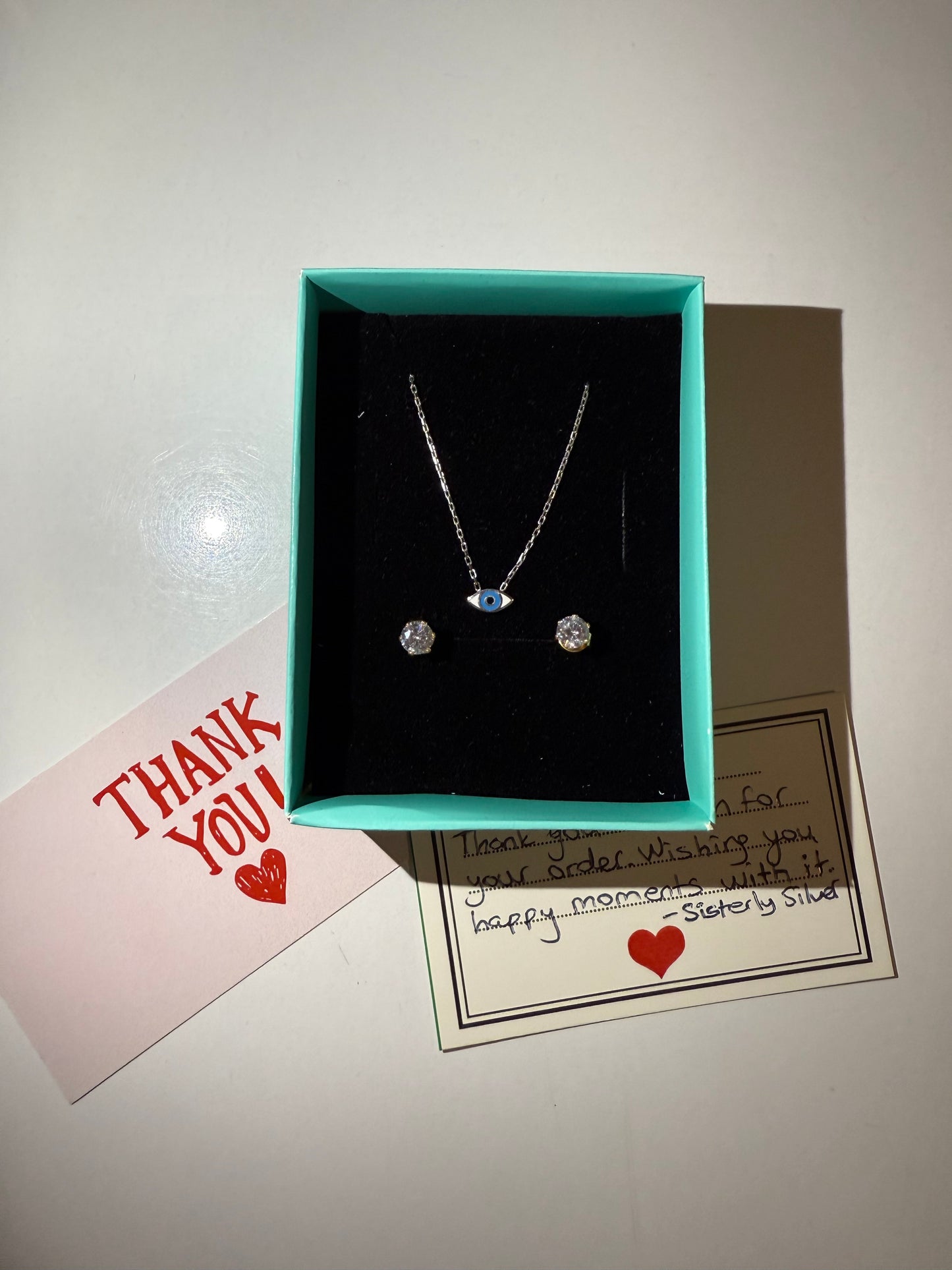 925 Gümüş | Mini Nazar Kolye