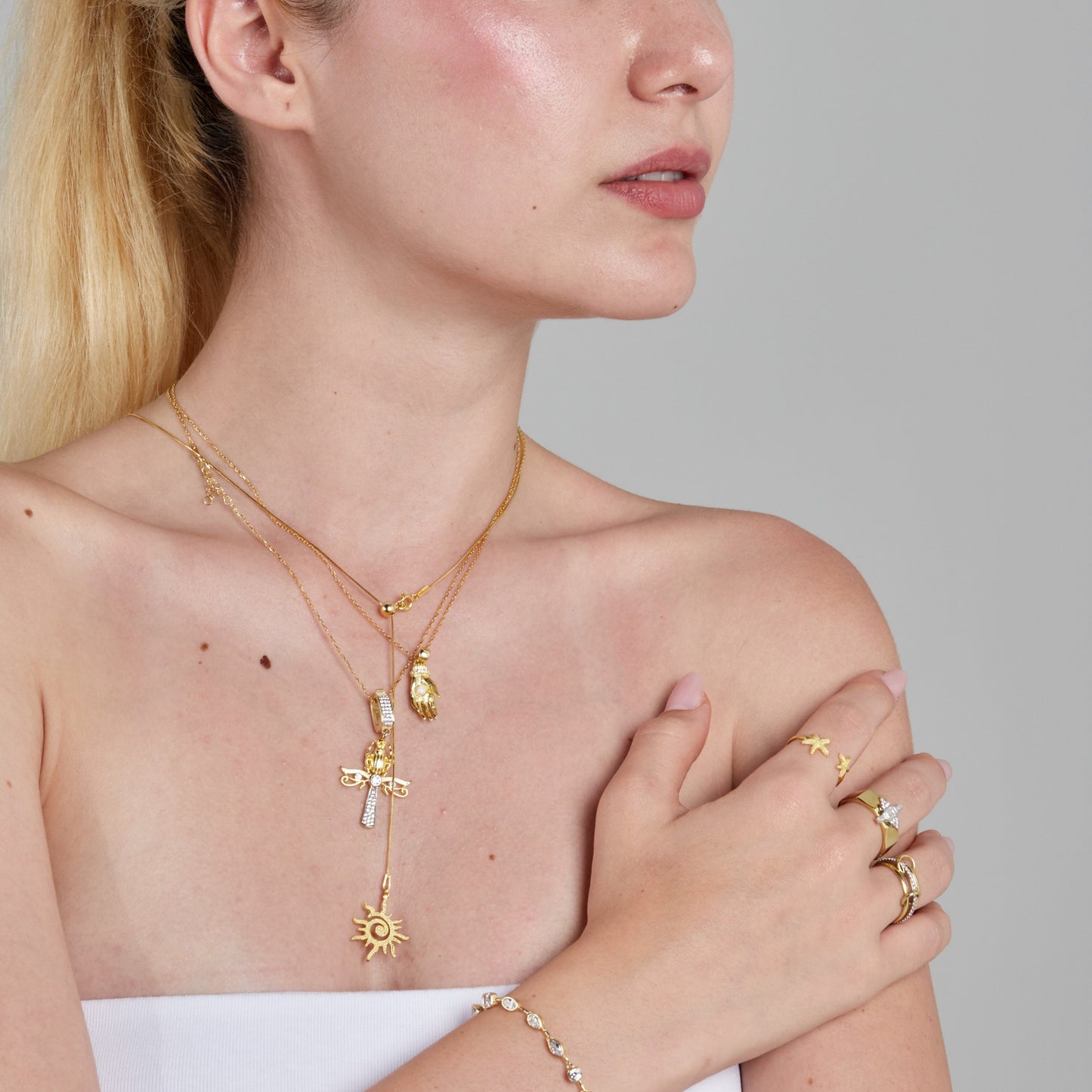 Hamsa El Kolye 925 Gümüş Kolye