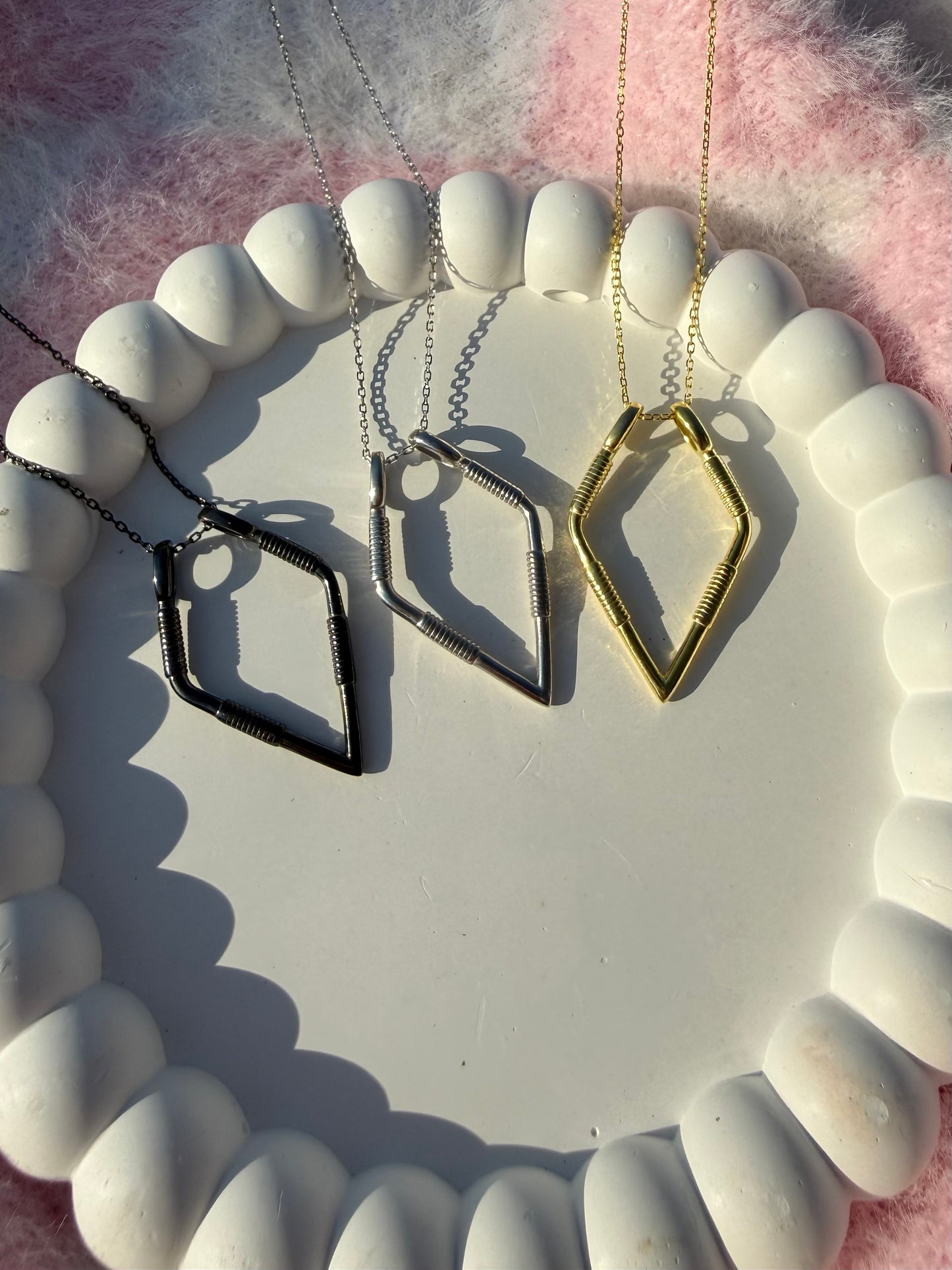 925 Gümüş | Yüzük Tutucu Kolye