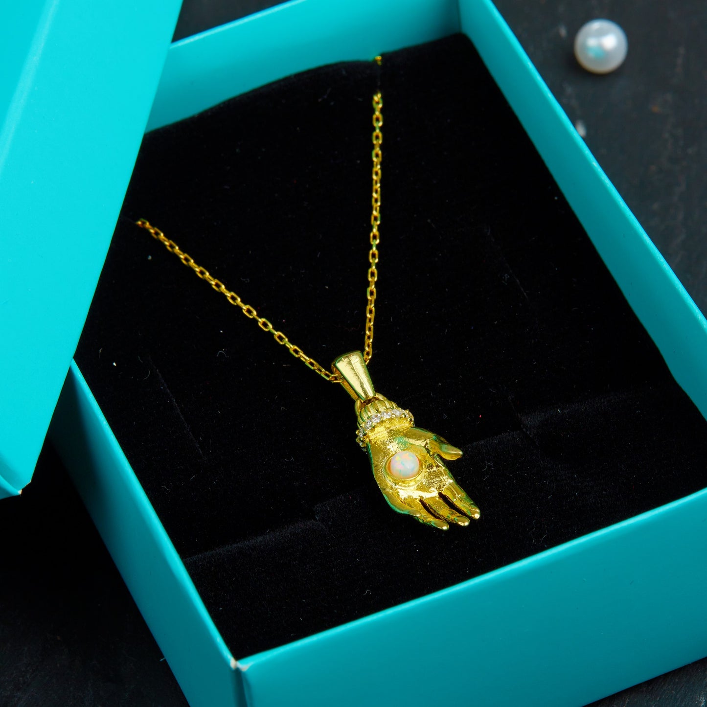Hamsa El Kolye 925 Gümüş Kolye