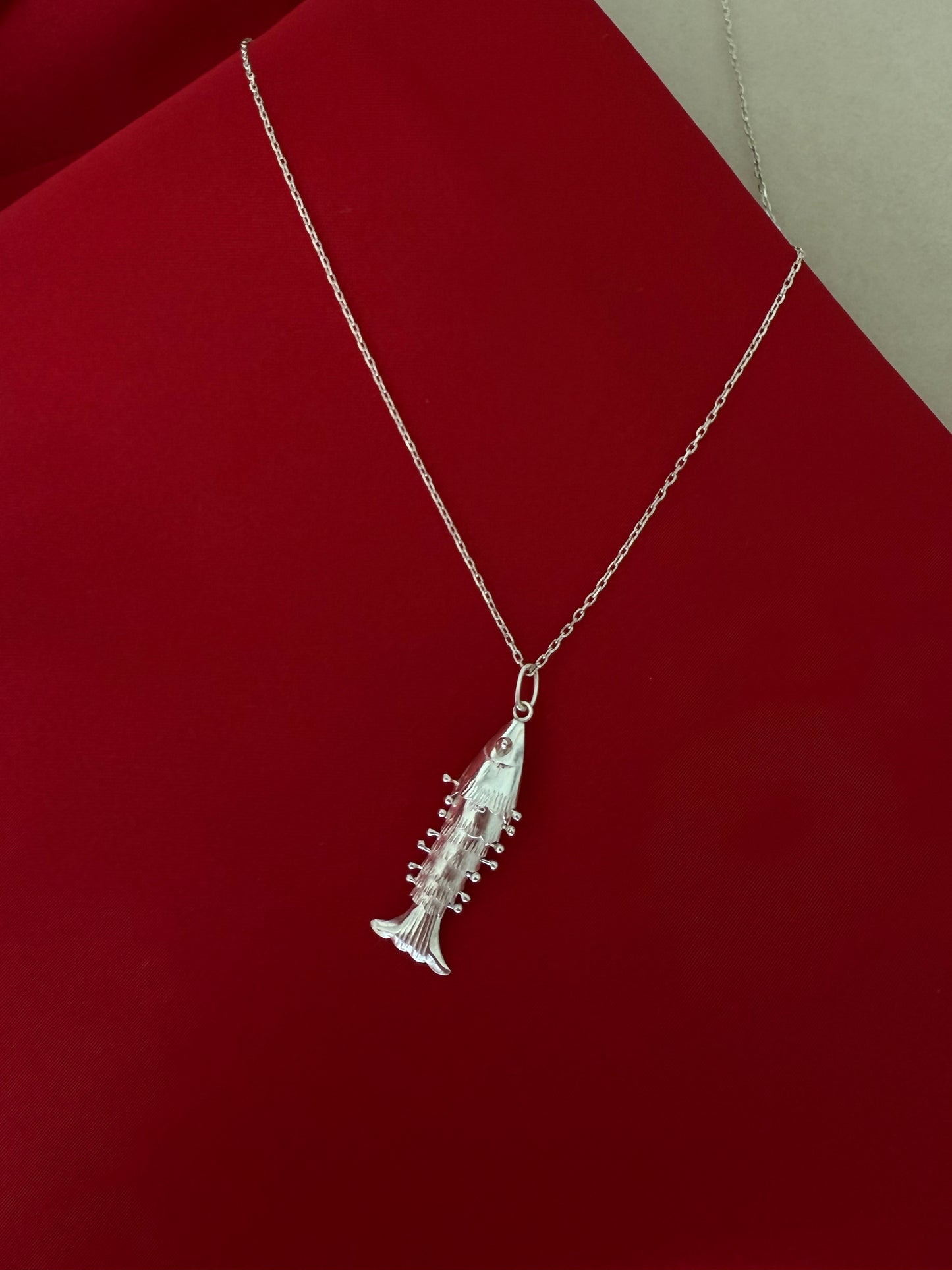 925 Gümüş | Hareketli Balık Kolye