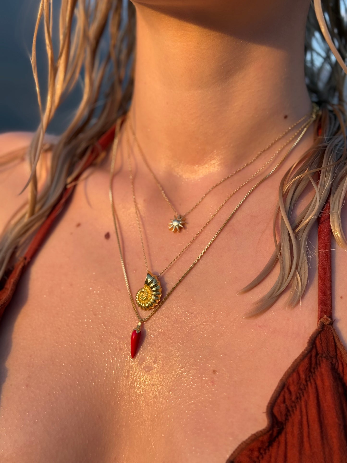 925 Gümüş | Minik Güneş Kolye