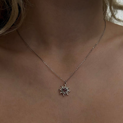 925 Gümüş | Aurora Güneş Kolye