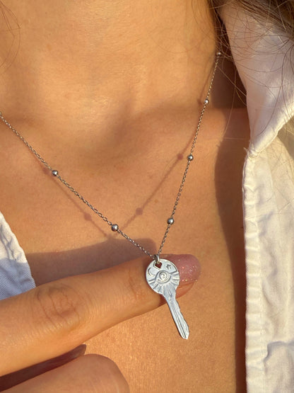 925 Gümüş | Anahtar Kolye