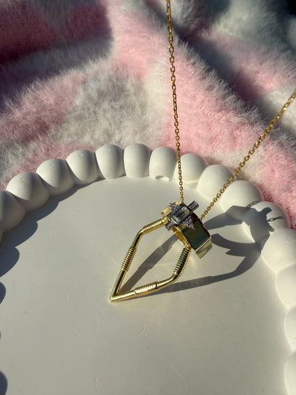 925 Gümüş | Yüzük Tutucu Kolye