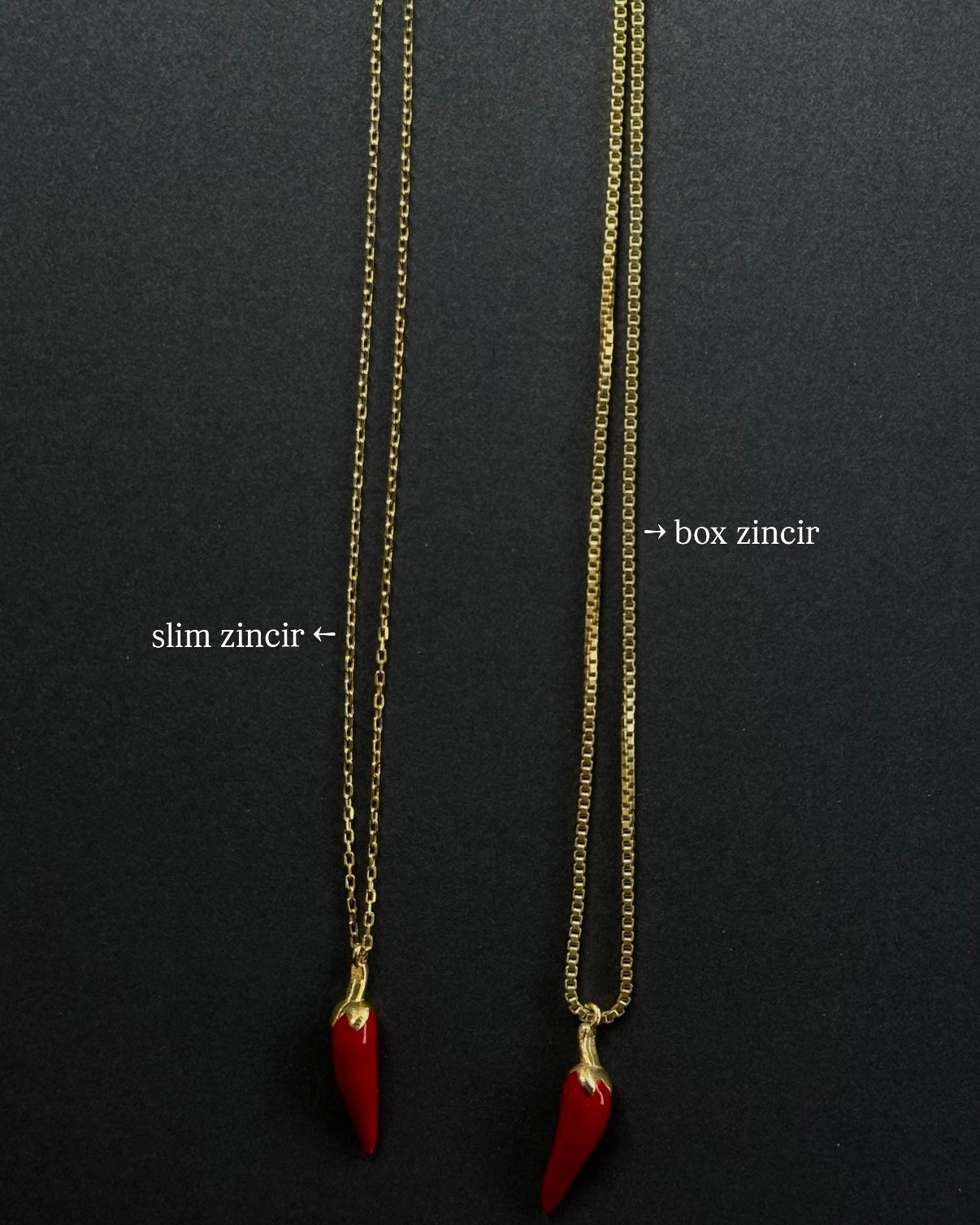 925 Gümüş | Kırmızı Biber Kolye