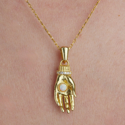 Hamsa El Kolye 925 Gümüş Kolye