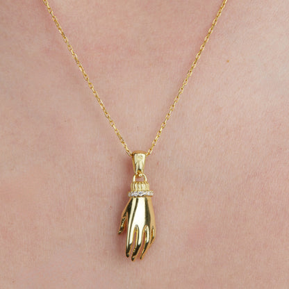 Hamsa El Kolye 925 Gümüş Kolye