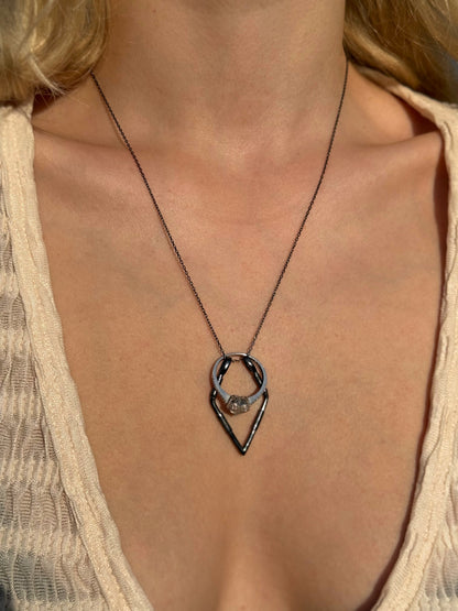 925 Gümüş | Yüzük Tutucu Kolye