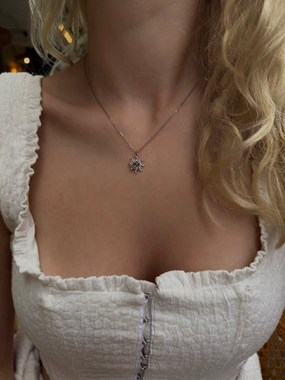 925 Gümüş | Aurora Güneş Kolye