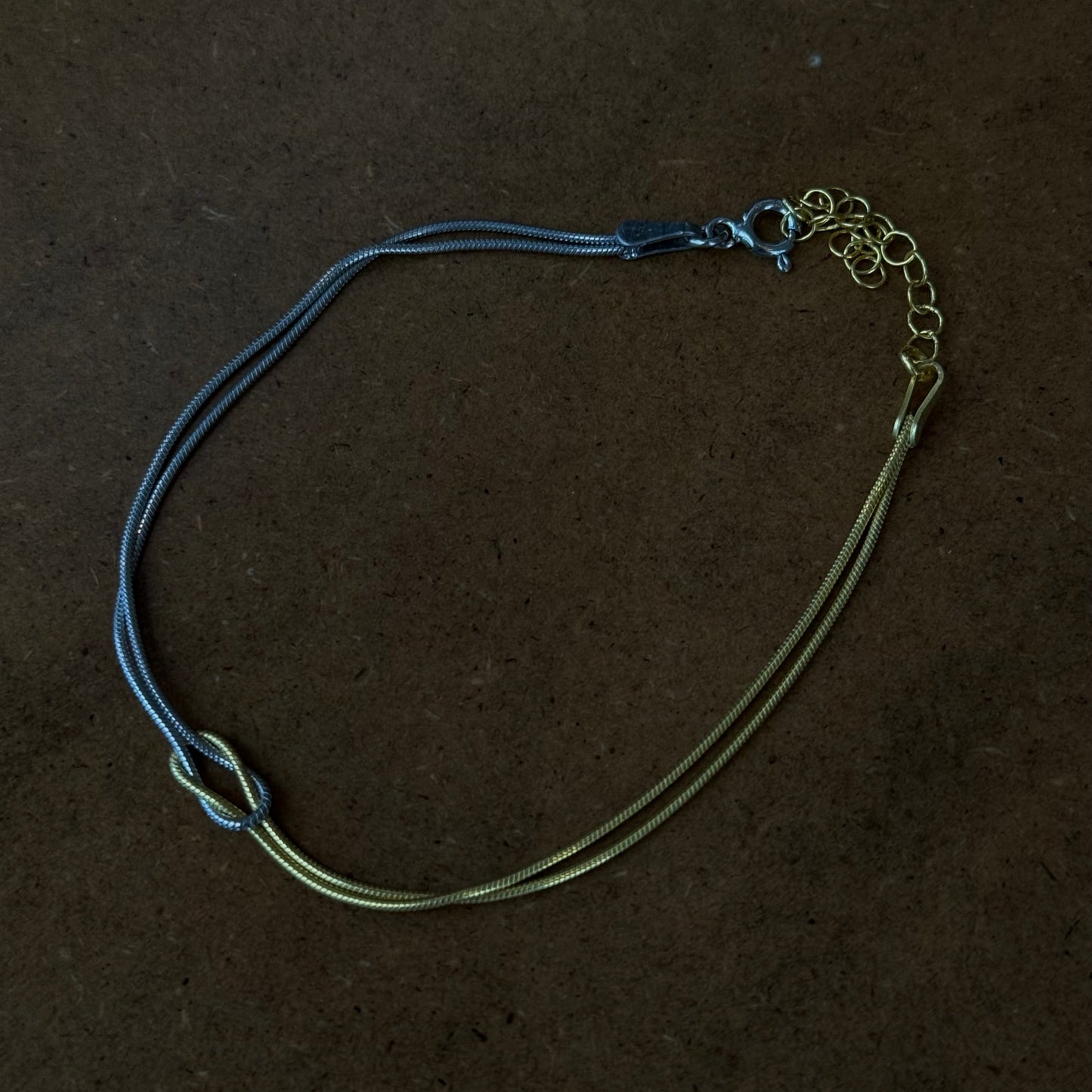 925 Gümüş | Düğüm Çift Bilekliği (2 Adet)