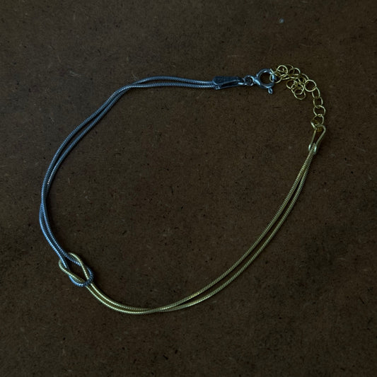 925 Gümüş | Unisex Düğüm Bileklik