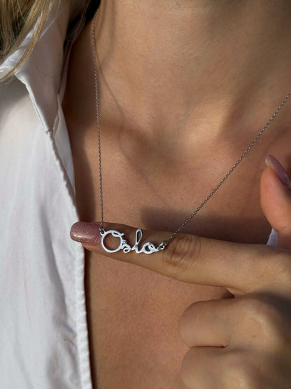 925 Gümüş | İsim Kolye