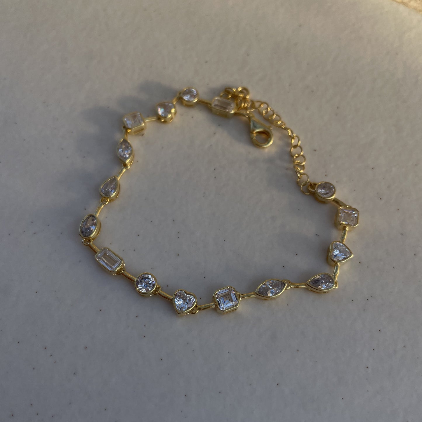 925 Gümüş | Karma Taşlı Bileklik