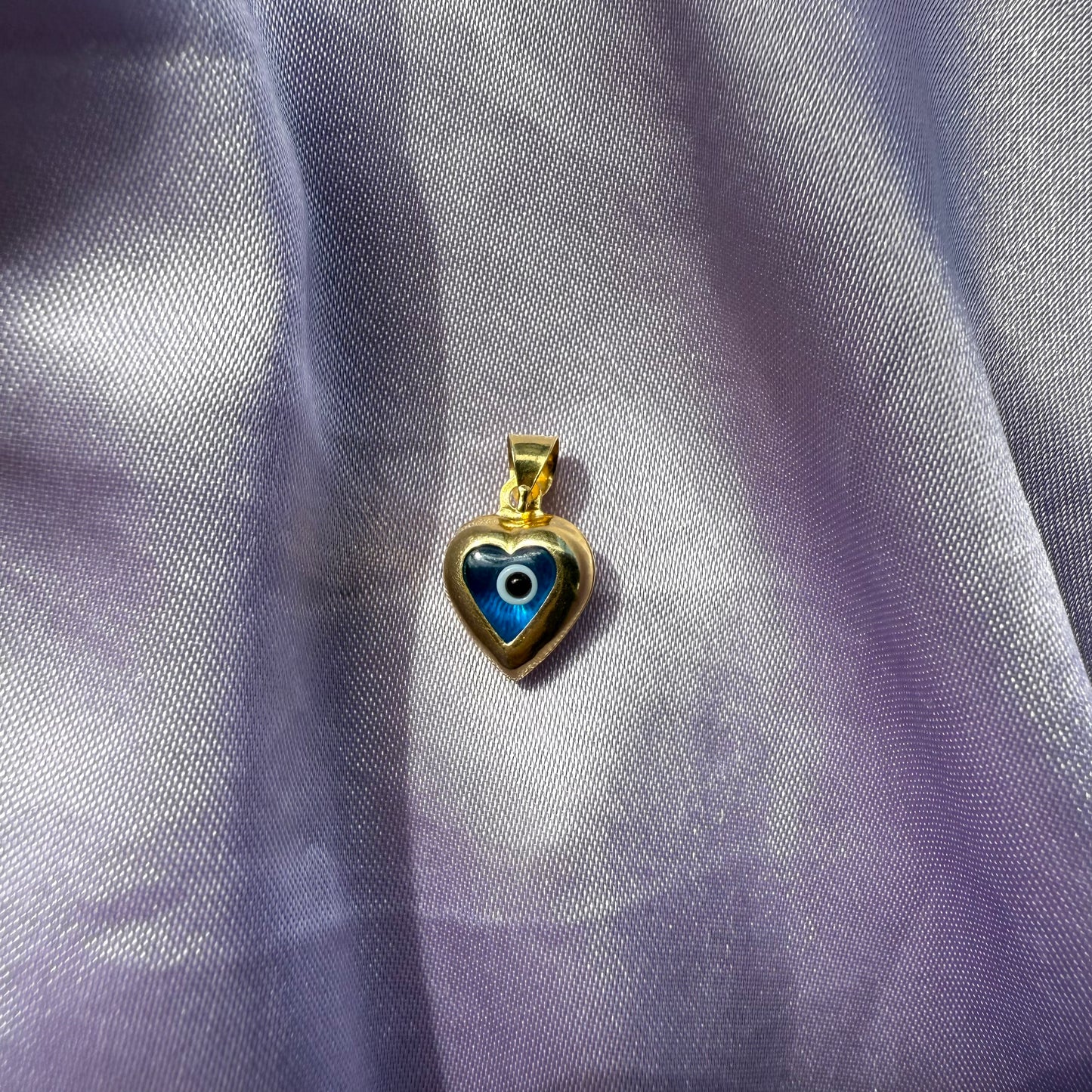 925 Gümüş | Kalp Nazar Kolye Ucu