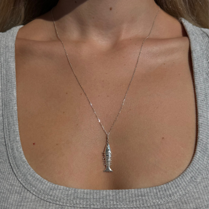 925 Gümüş | Hareketli Balık Kolye