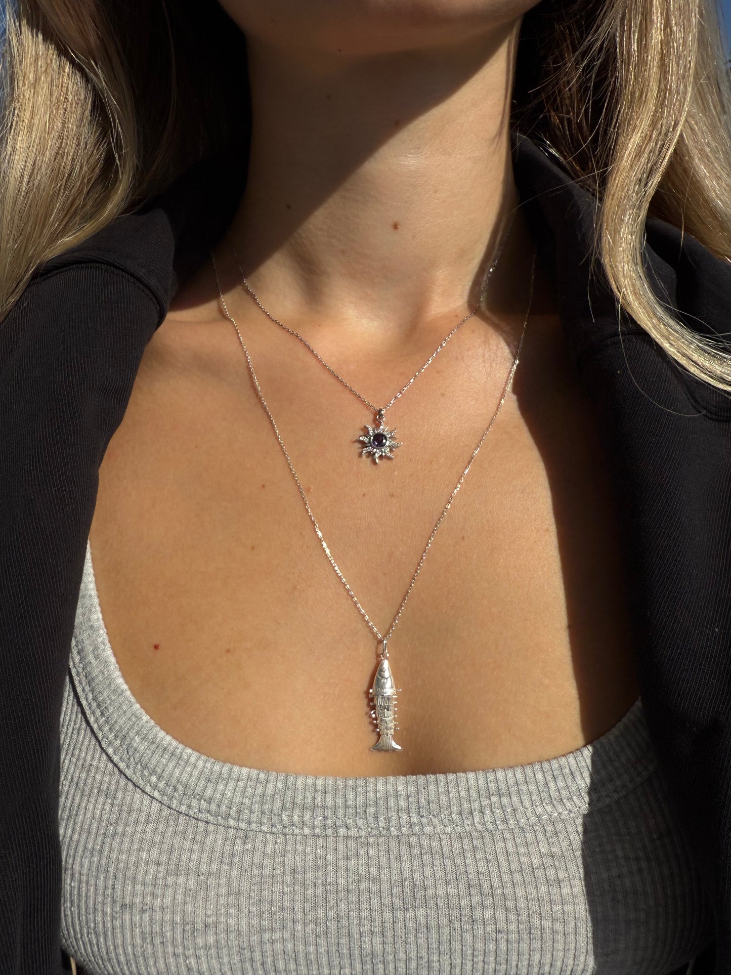 925 Gümüş | Hareketli Balık Kolye