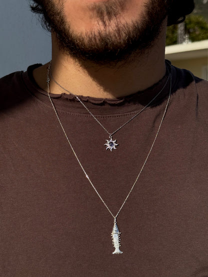 925 Gümüş | Hareketli Balık Kolye