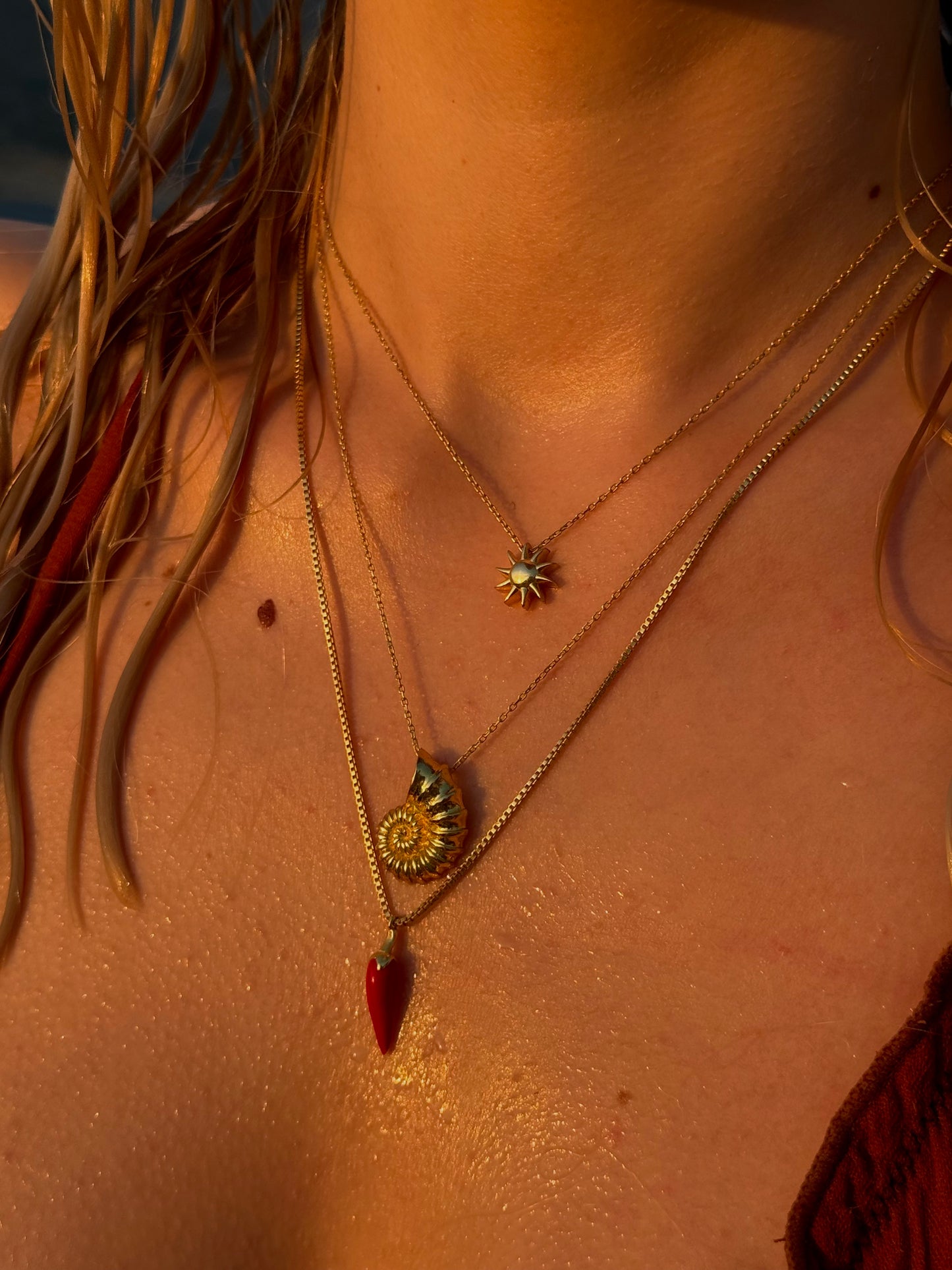 925 Gümüş | Salyangoz Kabuğu Kolye