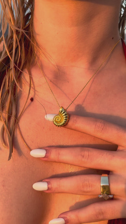 925 Gümüş | Salyangoz Kabuğu Kolye